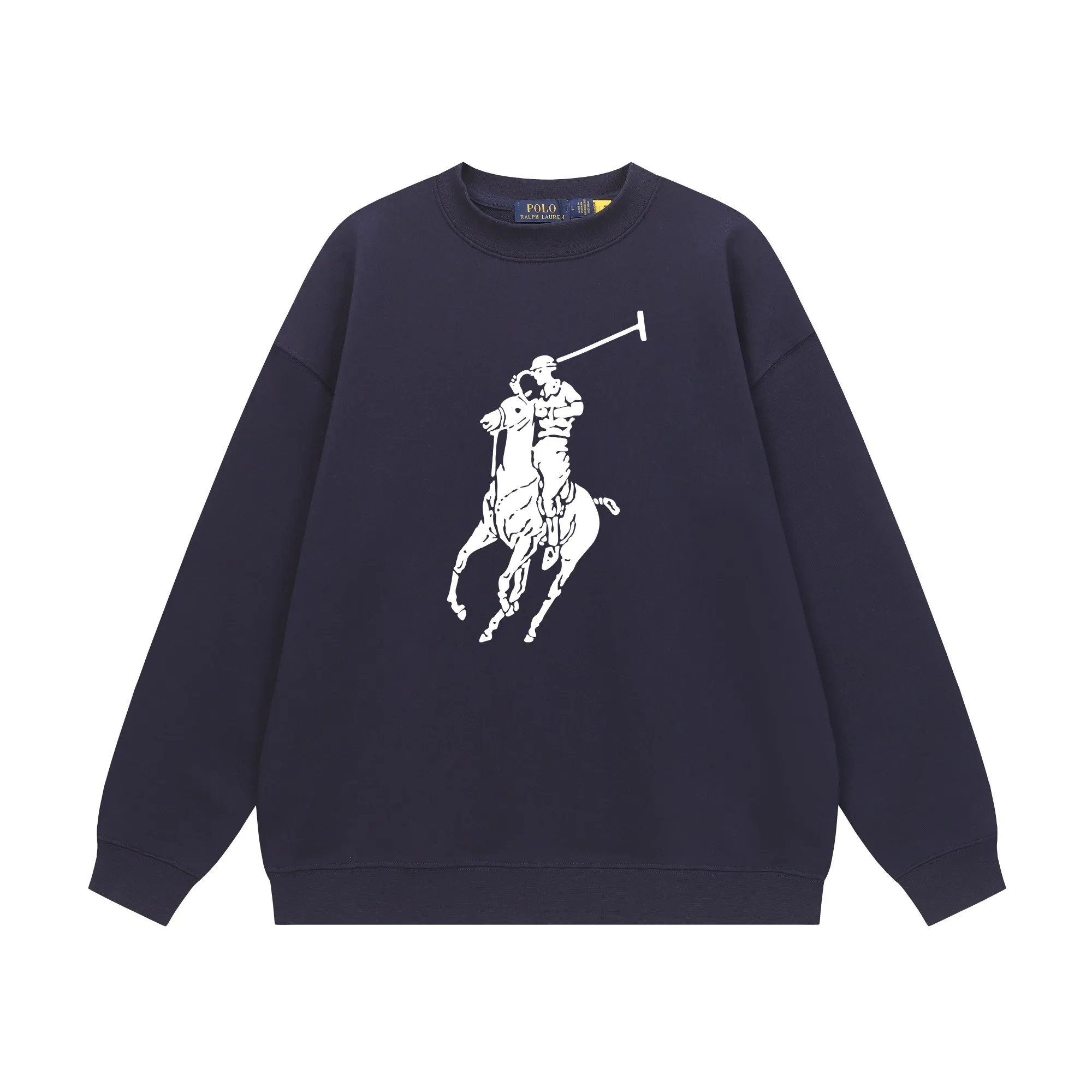 P200 Long-term stock] RalphLauren/Ralph Lauren 2025 autumn and winter new bear letter print 420g heavy large terry sweatshirt Ralph Lauren's age-reducing item, the coat fabric is made of 85% cotton ➕15% polyester, which not only retains the softness, comfort and breathability of cotton, but also adds the wear resistance and wrinkle resistance of polyester fiber, making the clothes more durable and easy to care for. Even in slightly cooler weather, you won't feel stuffy when wearing it. This kind of fabric has a natural crisp feel and is not easy to pill or deform. The bear on the chest is printed with English letters. It is full of color, full of three-dimensionality, and lifelike, adding a bit of liveliness and interest to the whole sweatshirt. There is no pressure to dress, regardless of age or gender. Complete accessories! Color: black, white, navy blue, light floral gray Size: M-L-XL-XXL